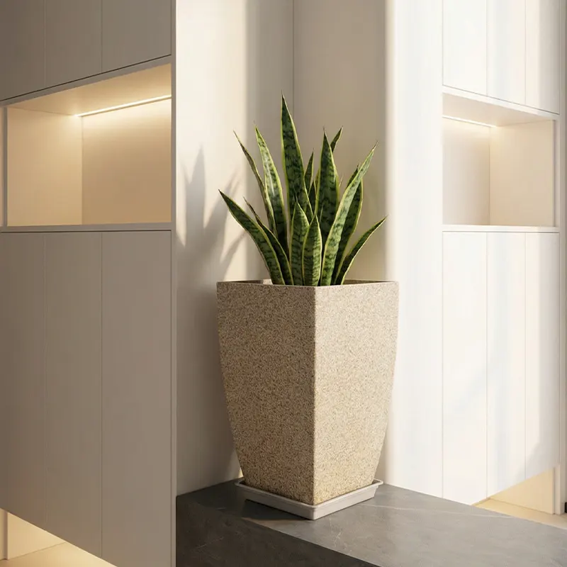 Nordic Style Cement Planter - Image 2