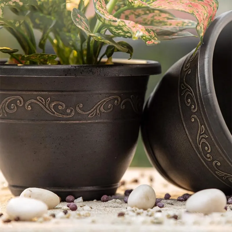 Vintage Copper-Style Planter - Image 2