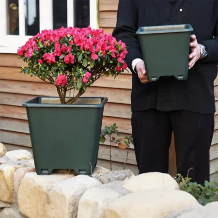 Large Square Resin Planter