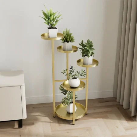 Staggered Metal Plant Stand