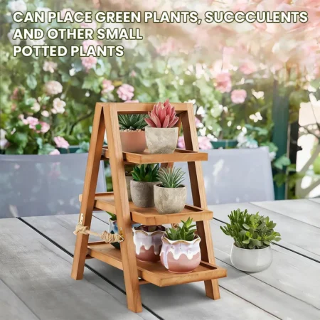 Solid Wood Plant Display Stand