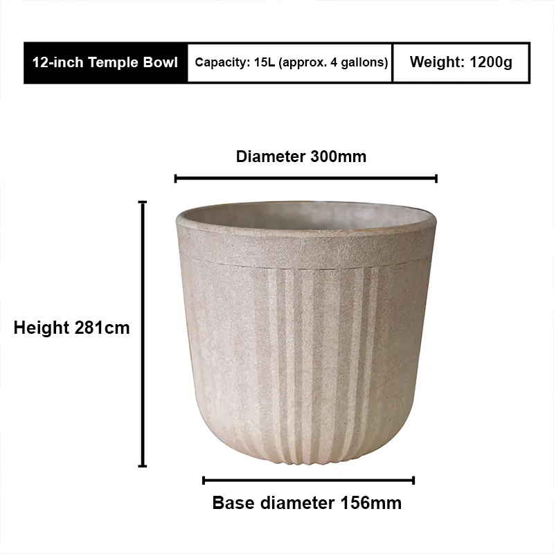 Luxury Stone-Look Planter - Image 5
