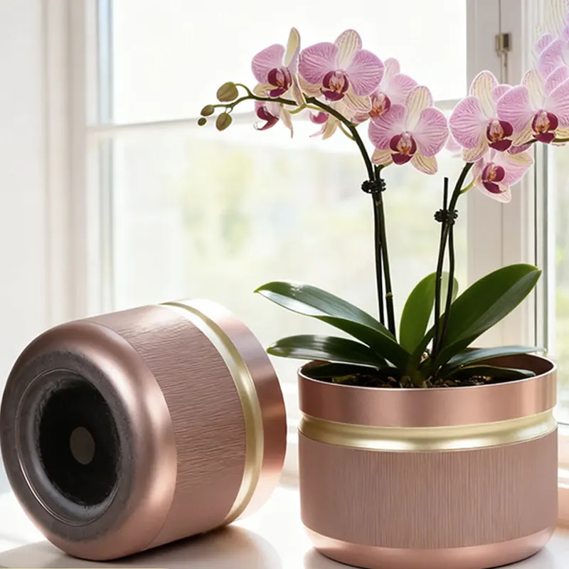 Luxury Ceramic-Style Orchid Planter