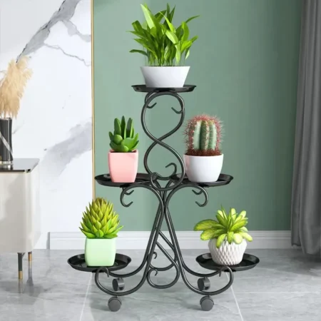 European Iron Multi-Tier Indoor Plant Stand