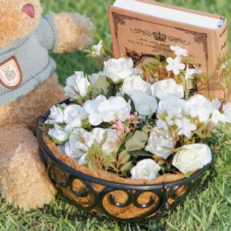 Resin Hanging Basket Planter