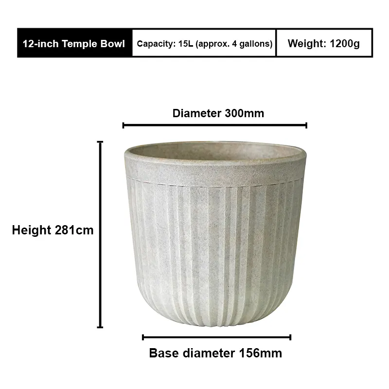 Luxury Stone-Look Planter - Image 4